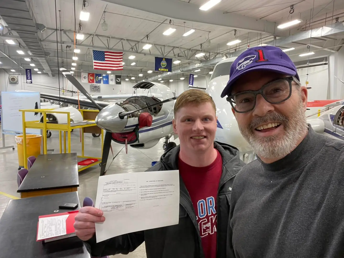 Matta Aviation Student with FAA A&P Certificate.