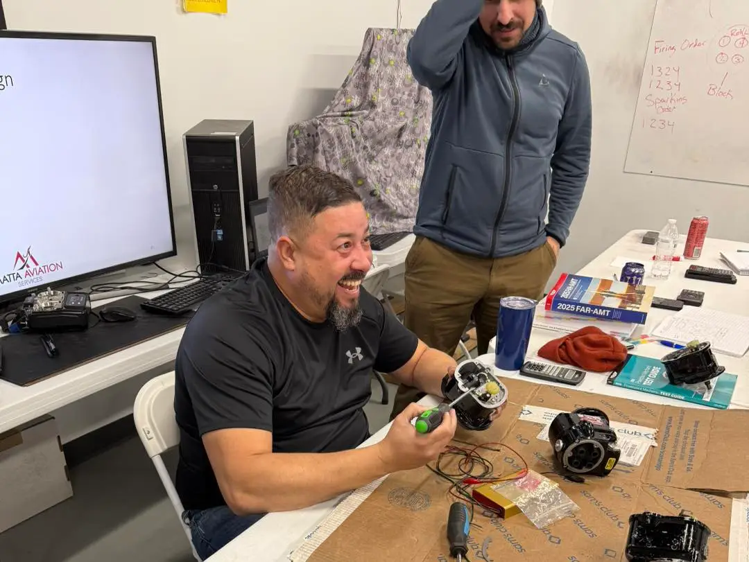 Matta Aviation Student with FAA A&P Certificate.