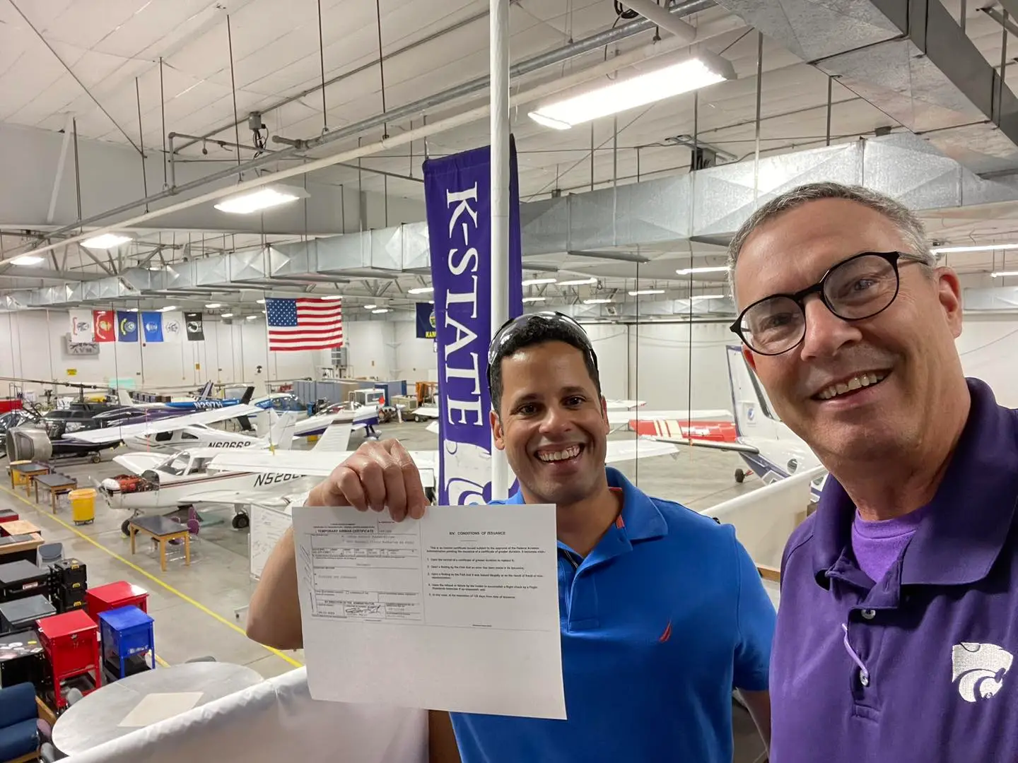 Matta Aviation Student with FAA A&P Certificate.